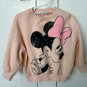 Zara Baby Minnie Mouse Sweatshirt size: 18-24 months